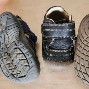 Kids Black Leather Shoes